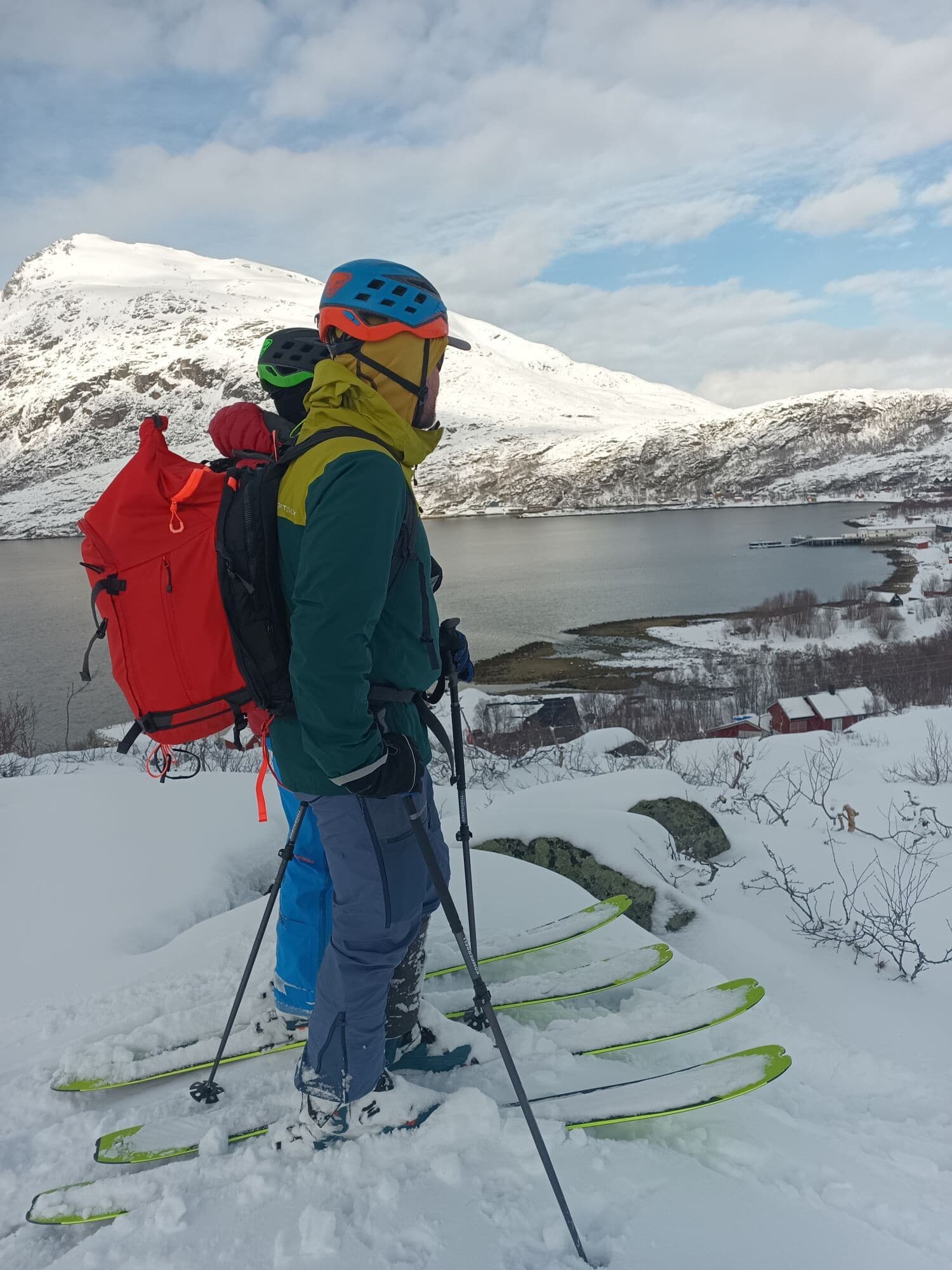 Schi de tură. Tromso. Norvegia