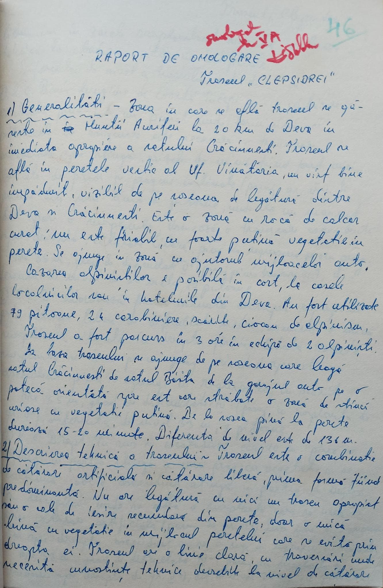 Raport de omologare pag. 1
