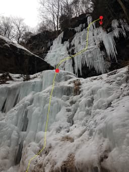Cascada de la intrare linia din dreapta (Orga Jiețului)