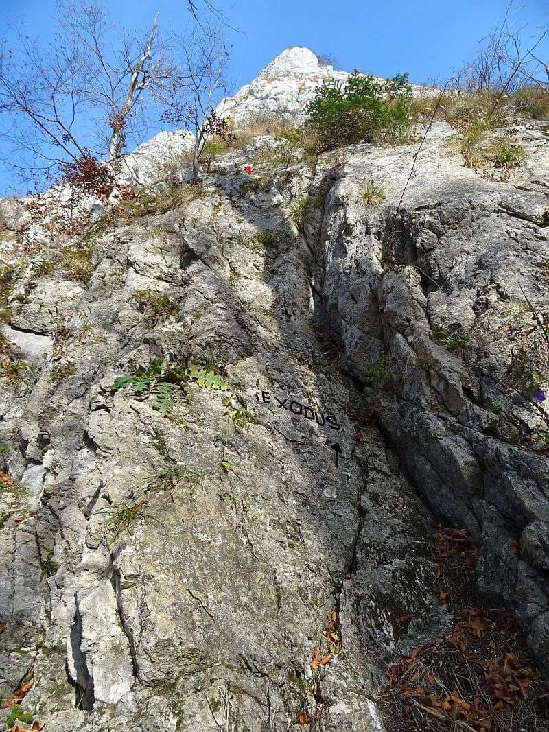 Intrarea în traseu.