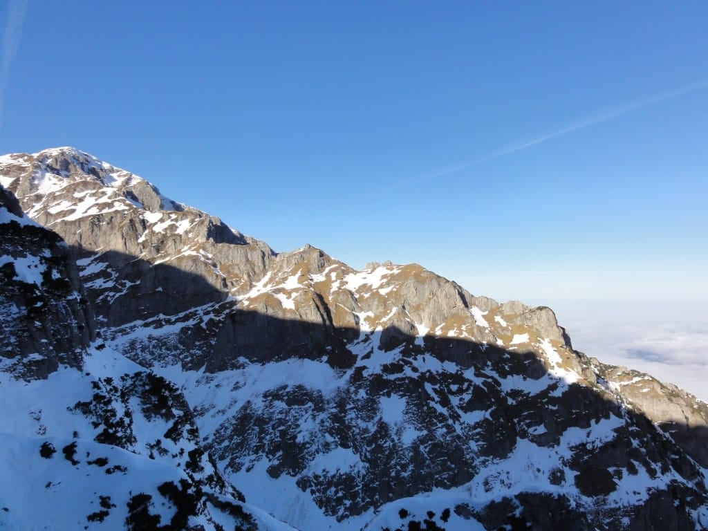 Creasta Balaurului vazută din nordul Morarului. Sursa foto: Rupi