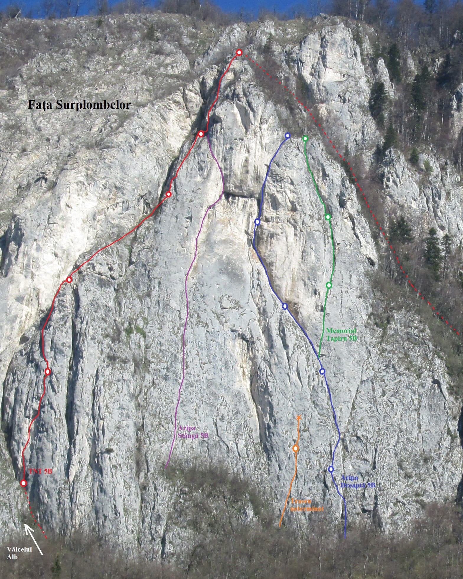 Faţa Surplombelor (Marele H)