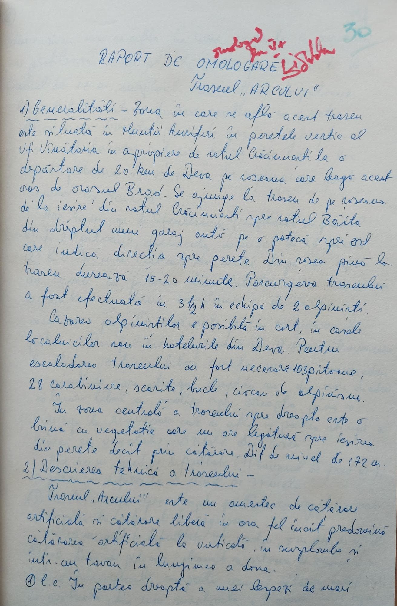 Raport de omologare pag. 1 Raport de omologare pag. 1