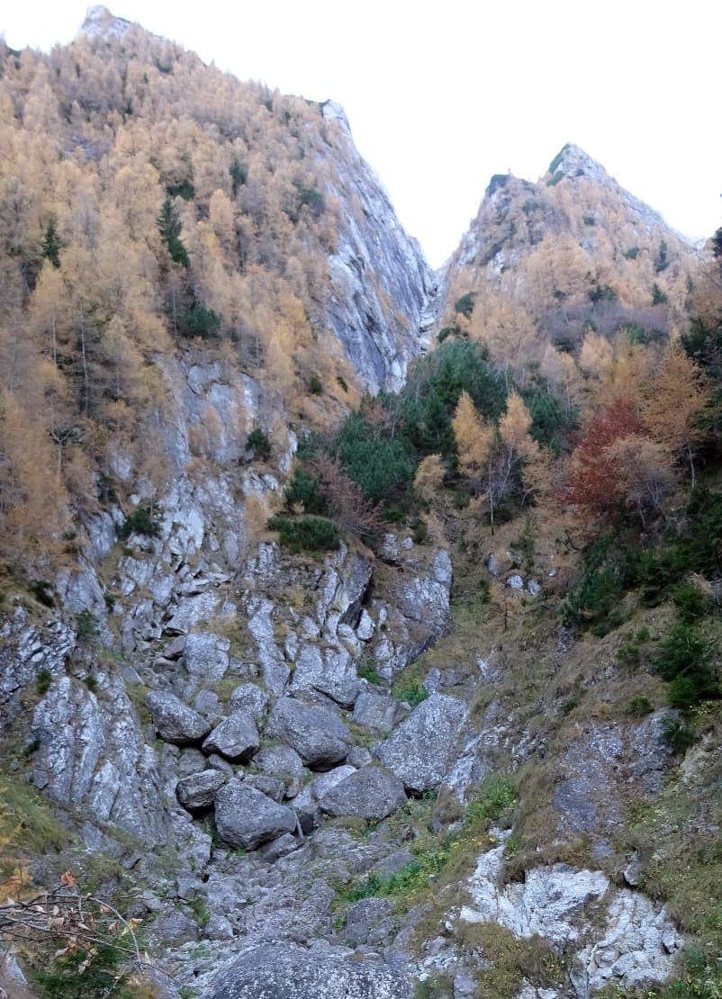 Confluenta cu valea Malinului. Sursa foto: Rupi Confluenta cu valea Malinului. Sursa foto: Rupi