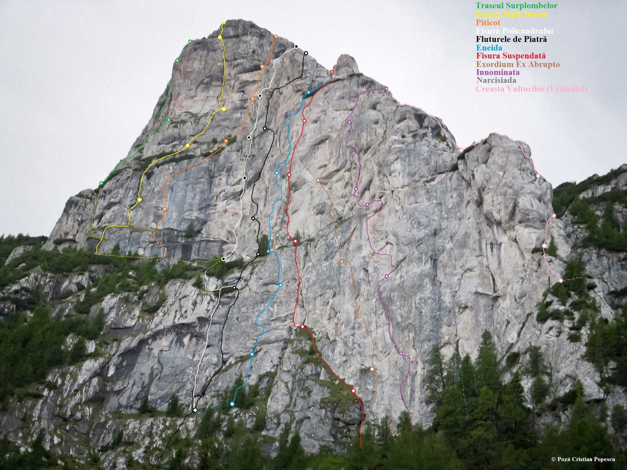 Liniile Traseelor din Peretele Vulturilor